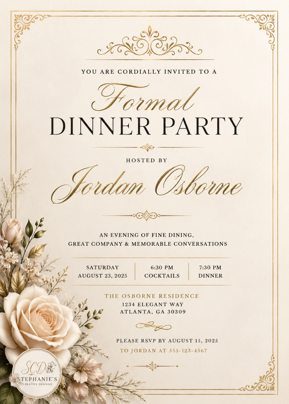 Formal Dinner Party