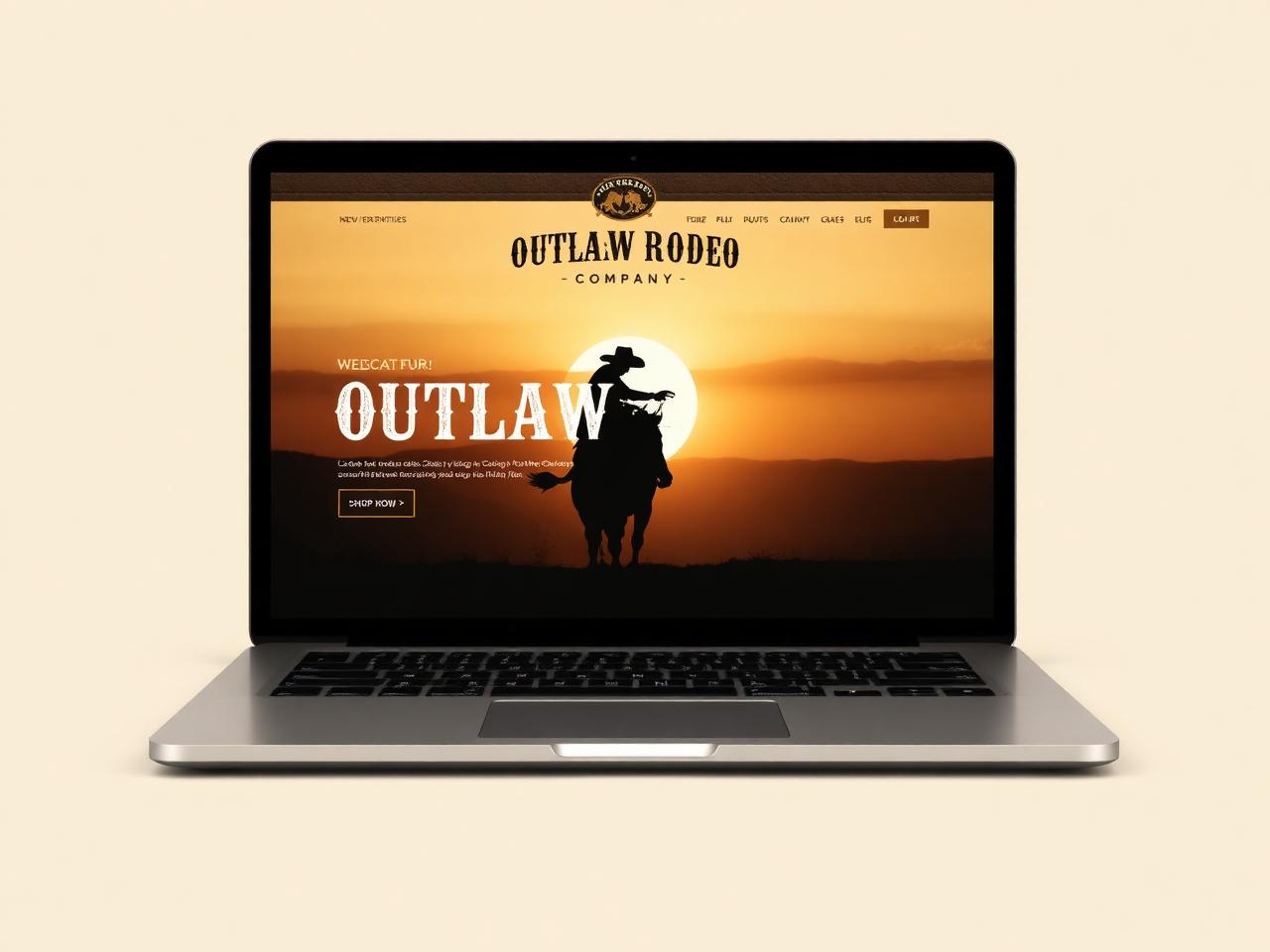 Outlaw Rodeo Company website preview